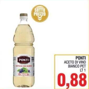 Bitar Ponti Aceto di Vino Bianco Pet lt 1 offerta