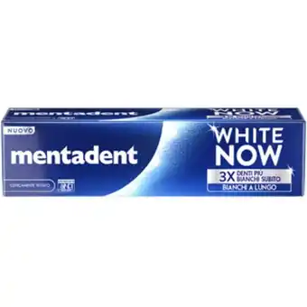 PiùMe Mentadent dentifricio white now 3 x original 75 ml offerta