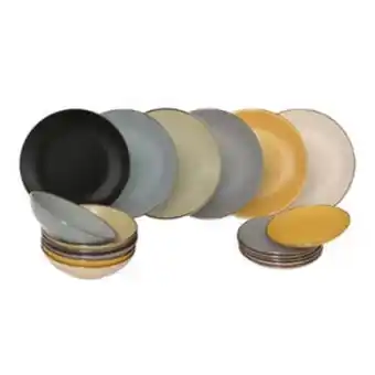 Kasanova Servizio 18 piatti in stoneware sahara offerta