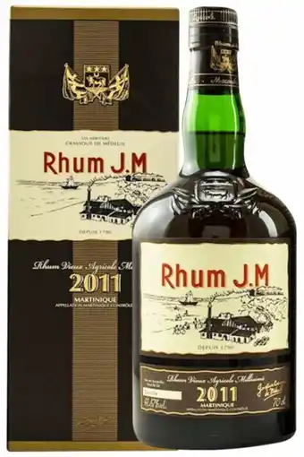 Rum j.m. agricole vieux millésimé 2011 70cl (astucciato)