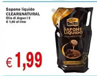 èccoMI Sapone liquido Clear & Natural Olio di Argan l 2 offerta