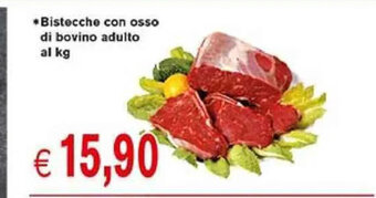 èccoMI Bistecche con osso di bovino adulto al kg offerta