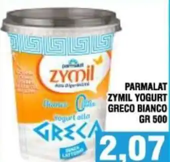Bitar Parmalat Zymil Yogurt Greco Bianco gr 500 offerta
