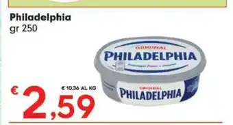Eurospar Philadelphia 250 gr offerta