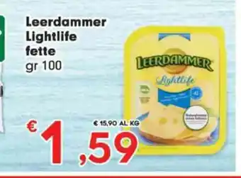 Eurospar Leerdammer Lightlife fette 100 gr offerta
