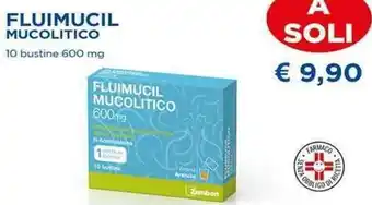 Parafarmacia Più Medical Fluimucil Mucolitico 10 bustine 600 mg offerta