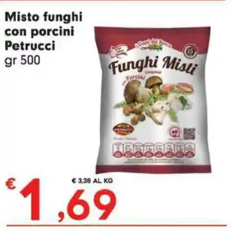 Eurospar Misto funghi con porcini Petrucci 500 gr offerta