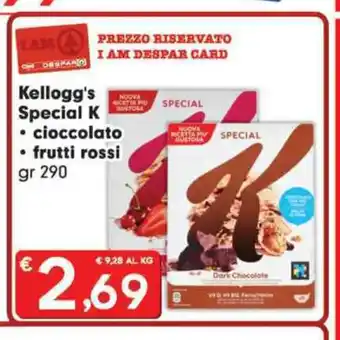 Kellogg's Special K cioccolato frutti rossi 290 gr.