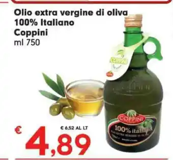 Eurospar Coppini Olio extra vergine di oliva 100% Italiano 750 ml offerta
