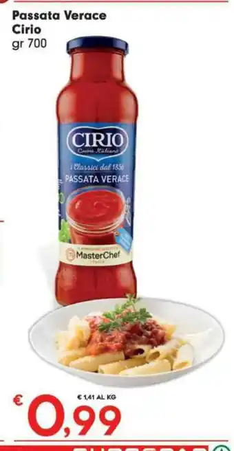 Eurospar Cirio Passata Verace 700 gr offerta