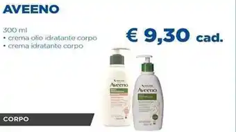 Aveeno 300 ml crema olio idratante corpo/crema idratante corpo