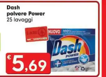 Eurospar Dash polvere Power 25 lavaggi offerta