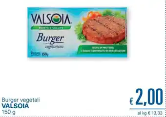 Unes Valsoia Burger vegetali 150 g offerta