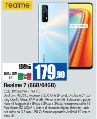 Wellcome Realme 7 (6GB/64GB) offerta