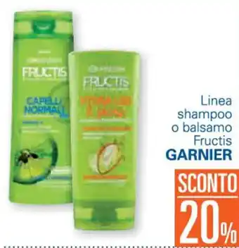 Unes Garnier Linea shampoo o balsamo Fructris offerta