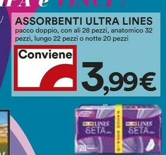 Coop Lines Ultra Assorbenti offerta