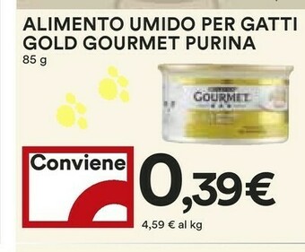 Coop Purina Alimento Umido Per Gatti Gold Gourmet 85 G offerta