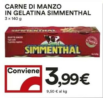 Coop Simmenthal Carne Di Manzo In Gelatina offerta