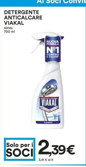 Coop Viakal Detergente Anticalcare Spray 700 Ml offerta