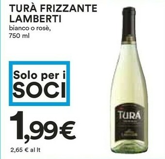 Coop Lamberti - Turà Delle Venezie 750 G(ml) offerta