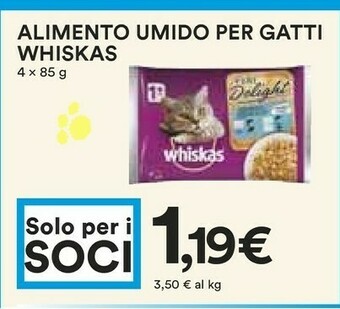 Coop Whiskas Alimento Umido Per Gatti 85 G offerta