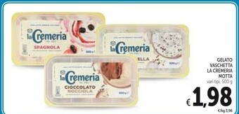 Conad Motta Gelato Vaschetta La Cremeria offerta