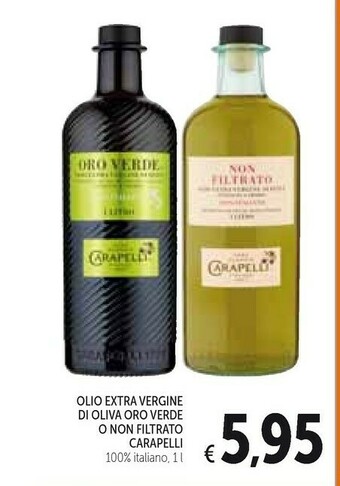 Conad Carapelli Olio Extra Vergine Di Oliva Non Filtrato 100% Italiano offerta
