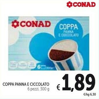 Conad Coppa Panna E Ciccolato offerta