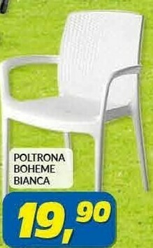 Risparmio Casa Poltrona Boheme Bianca offerta