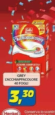Risparmio Casa Grey L'Acchiappacolore 40 Fogli offerta