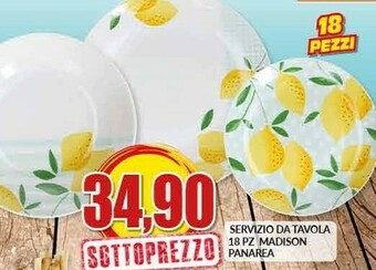 Risparmio Casa Panarea Servizzio Da Tavola Madison offerta