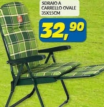 Risparmio Casa Sdraio A Carrello Ovale offerta