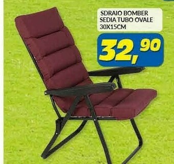 Risparmio Casa Sdraio Bomber Sedia Tubo Ovale offerta