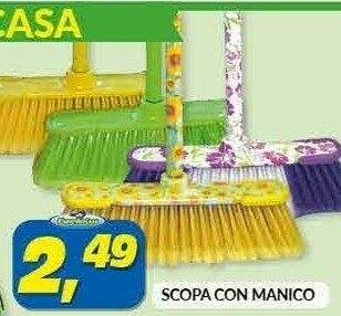 Risparmio Casa Scopa Con Manico offerta