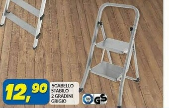 Risparmio Casa Colombo Sgabello Stabilo 2 Gradini Grigio offerta