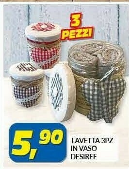 Risparmio Casa Lavetta 3 Pz In Vaso Desiree offerta