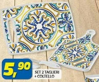 Set 2 Taglieri + Coltello