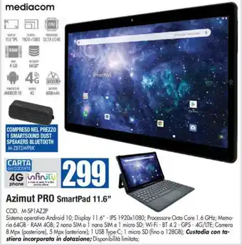 Wellcome Mediacom Azimut Pro SmartPad 11.6" offerta