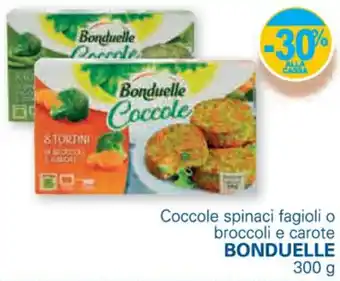 Unes Bonduelle Coccole spinaci fagioli o broccoli e carote 300 g offerta