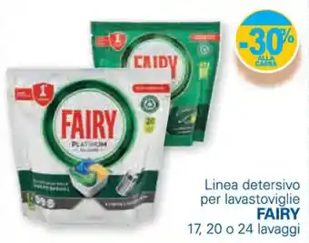 Unes Fairy Linea detersivo per lavastoviglie 17, 20 o 24 lavaggi offerta
