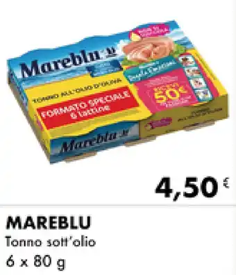 Iper Tosano Mareblu Tonno sott'olio 6x80 g offerta