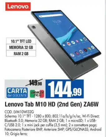 Wellcome Lenovo Tab M10 HD (2nd Gen) ZA6W offerta