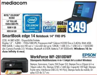 Wellcome Mediacom SmartBook edge 14 Notebook 14" FHD IPS offerta
