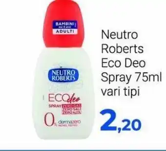Deodorante spray neutro roberts 75ml
