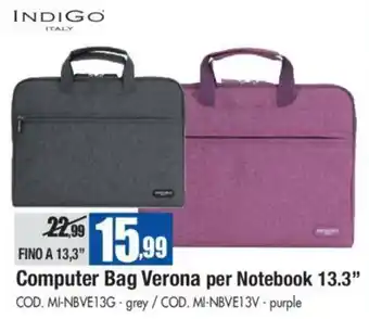 Wellcome Indigo Italy Computer Bag Verona per Notebook 13.3" offerta