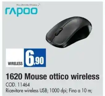 Wellcome Rapoo 1620 Mouse ottico wireless offerta