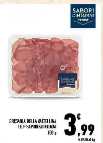 Conad City Sapori&Dintorni Bresaola Della Valtellina I.G.P. 100 g offerta