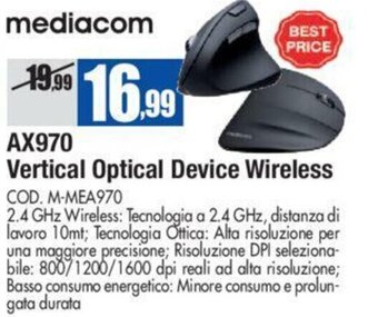 Wellcome Mediacom AX970 Vertical Optical Device Wireless offerta