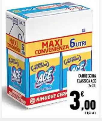 Conad City ACE Candeggina Classica 2 x 3 L offerta