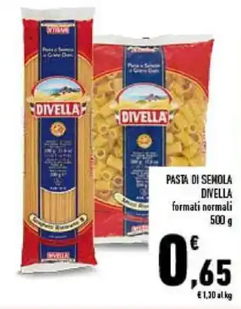 Conad City Pasta Di Semola Divella formati normali 500 g offerta